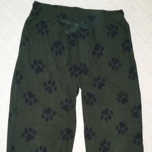 Croft & Barrow Paw Print Pajama Bottoms Size M